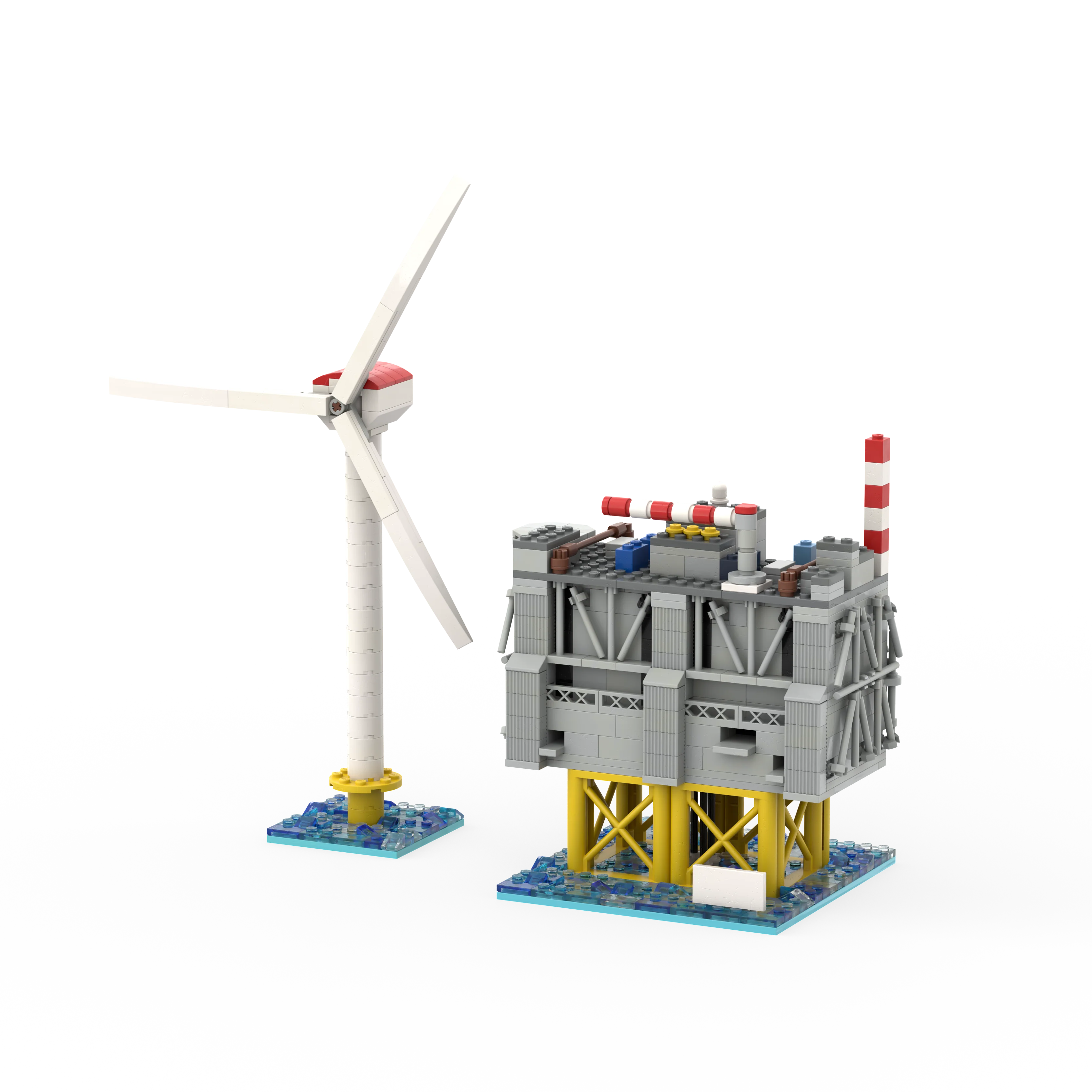 Offshore windmolen als custom LEGO® set voor energiecampagne