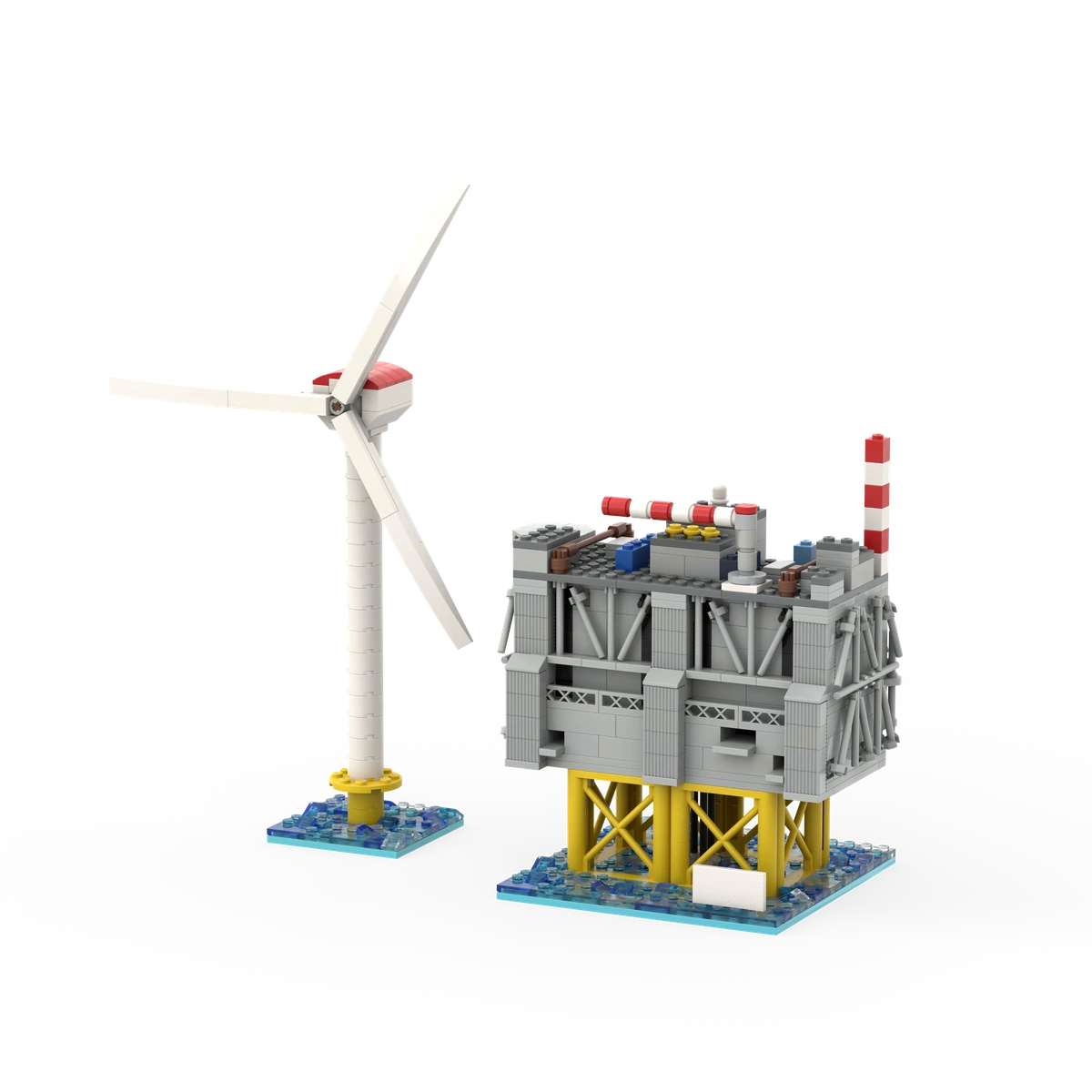 Offshore windmolen als custom LEGO® set voor energiecampagne